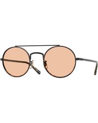 Oliver Peoples - Ov1355T Etlin 5062 Optical Frames Titanium Round Normal - Lyst