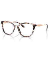 Prada - Pr 02Zv Roj1O1 Optical Frames Acetate Butterfly Normal - Lyst