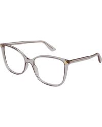 Gucci - Gg0026O 018 Optical Frames Acetate Transparent Cat Eye - Lyst