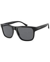 Emporio Armani - Ea4163 587587 Sunglasses Plastic Squared Normal - Lyst