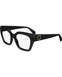 Ferragamo - Sf2983 001 Optical Frames Acetate Squared Normal Normal - Lyst