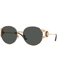 Versace - Ve2303 152587 Sunglasses Metal Round Normal - Lyst