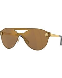Versace - Ve2161 1002F9 Sunglasses Metal Pilot Normal - Lyst