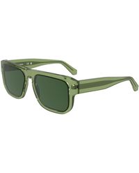 Calvin Klein - Ckj24607S 305 Sunglasses Acetate Squared Normal - Lyst