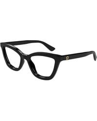 Gucci - Gg1686O 001 Optical Frames Acetate Transparent Round - Lyst