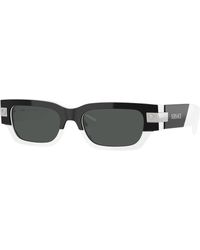 Versace - Ve4465 545987 Sunglasses Acetate Squared Normal - Lyst