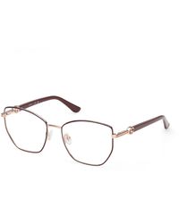 Guess - Gu50312 069 Optical Frames Metal Geometric Normal - Lyst