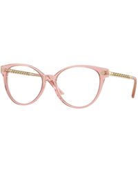 Versace - Ve3353 5323 Optical Frames Acetate Transparent Cat Eye Normal - Lyst