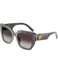 Dolce & Gabbana - Dg4538 34718G Sunglasses Acetate Squared Normal Nuanced - Lyst