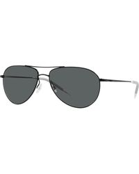 Oliver Peoples - Ov1002S Benedict 5062P2 Sunglasses Metal Pilot Polarized - Lyst