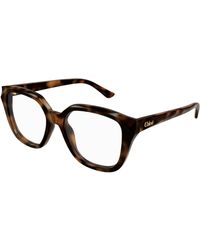 Chloé - Ch0293O 002 Optical Frames Acetate Transparent Squared - Lyst