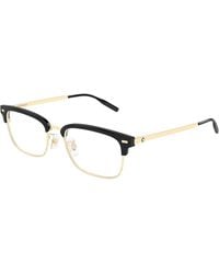 Montblanc - Mb0493Oj 003 Optical Frames Metal Transparent Squared - Lyst