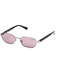 Guess - Gu00231 81Y Sunglasses Metal Geometric Normal - Lyst
