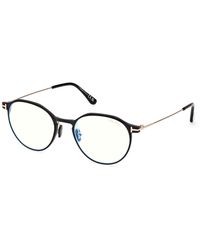 Tom Ford - Ft5866-B 002 Optical Frames Metal Round Normal - Lyst