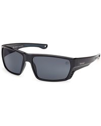 Timberland - Tb00002 01D Sunglasses Injected Smoke Squared Polarized - Lyst