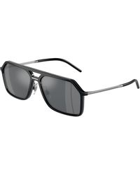 Dolce & Gabbana - Dg6196 501/6G Sunglasses Injected Pilot Mirrored - Lyst