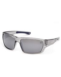 Timberland - Tb00002 20D Sunglasses Injected Smoke Squared Polarized - Lyst