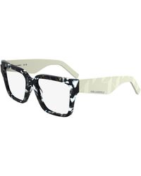 KARL LAGERFELD - Kl6201 016 Optical Frames Acetate Squared Normal - Lyst
