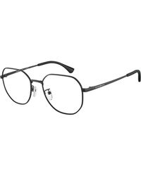 Emporio Armani - Ea1154D 3001 Optical Frames Metal Round Normal - Lyst