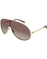 Chloé - Ch0283S 002 Sunglasses Metal Mask - Lyst