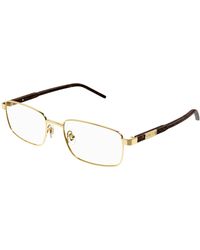 Gucci - Gg1801O 003 Optical Frames Metal Transparent Squared - Lyst