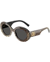 Dolce & Gabbana - Dg4448 316387 Sunglasses Acetate Round Normal - Lyst