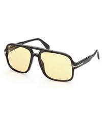 Tom Ford - Ft0884 Falconer-02 01E Sunglasses Acetate Squared Normal - Lyst