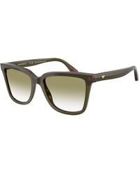 Emporio Armani - Ea4261 6316W0 Sunglasses Acetate Geometric Normal Shaded - Lyst