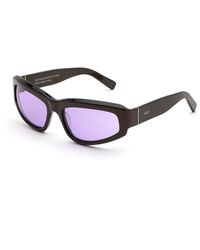 Retrosuperfuture - D5O Motore Metallic Coco Sunglasses Acetate Wraparound Normal - Lyst