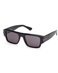 Web - We0401 01A Sunglasses Acetate Smoke Squared Normal - Lyst
