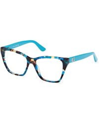 Guess - Gu50235 087 Optical Frames Acetate Squared Normal - Lyst