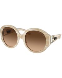 Ralph Lauren - Rl8188Q 608474 Sunglasses Acetate Round Normal Nuanced - Lyst