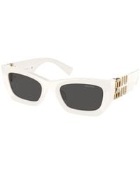 Miu Miu - Mu 09Ws 1425S0 Sunglasses Acetate Squared Normal - Lyst