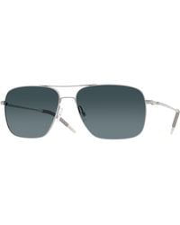 Oliver Peoples - Ov1150S Clifton 5036S3 Sunglasses Metal Squared Polarized Nuanced - Lyst