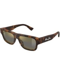 Maui Jim - Mj0638S 002 Occhiali Da Sole Bio-Iniettato Bronzo Squadrata - Lyst