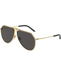 Dolce & Gabbana - Dg2248 02/87 Sunglasses Metal Pilot Normal - Lyst