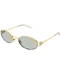 Gucci - Gg2233S 004 Sunglasses Metal Round Mirrored - Lyst
