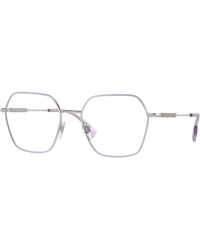 Burberry - Be1381 1345 Optical Frames Steel Geometric Normal - Lyst