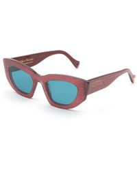 Agent Provocateur - E99 Kitti Dark Glitter Outlet Sunglasses Acetate Cat Eye Normal - Lyst