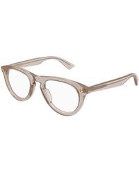 Bottega Veneta - Bv1507O 009 Optical Frames Acetate Transparent Round - Lyst