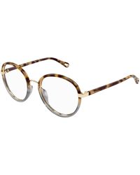 Chloé - Ch0308O 003 Optical Frames Bio-Injected Transparent Round - Lyst