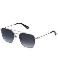 Police - Splr72 Origins Lite 36 579 Sunglasses Metal Smoke Geometric Normal Nuanced - Lyst