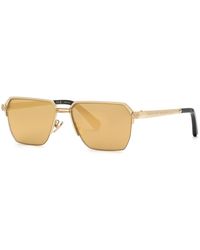 Philipp Plein - Spp225 Plein Royal W/A 300G Sunglasses Squared Anti-Glare - Lyst