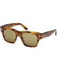 Tom Ford - Ft1280 Caine-02 55N Sunglasses Acetate Squared Normal - Lyst