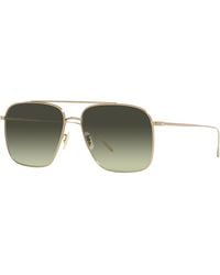Oliver Peoples - Ov1320St Dresner 5292Bh Sunglasses Titanium G15 Pilot Normal - Lyst