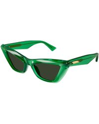Bottega Veneta - Bv1101S 010 Sunglasses Acetate Cat Eye Normal - Lyst