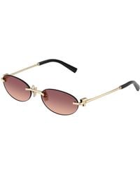 Tiffany & Co. - Tf3119D 62408D Sunglasses Metal Round Normal Nuanced - Lyst