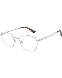 Emporio Armani - Ea1191 3045 Optical Frames Metal Transparent Round Normal - Lyst