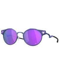 Oakley - Oo6046 Deadbolt 604610 Sunglasses Titanium Round Prizm - Lyst