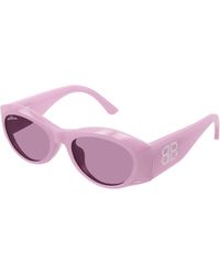Balenciaga - Bb0396Sk 004 Sunglasses Acetate Round - Lyst